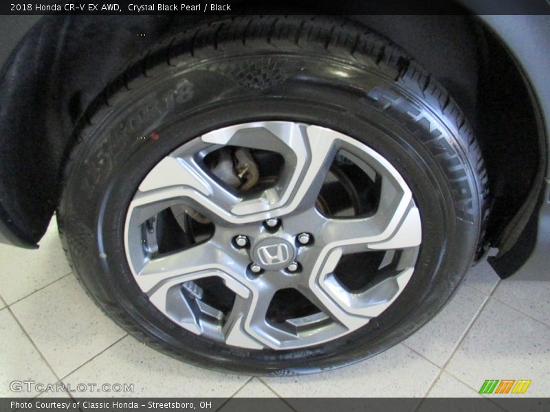 Crystal Black Pearl / Black 2018 Honda CR-V EX AWD