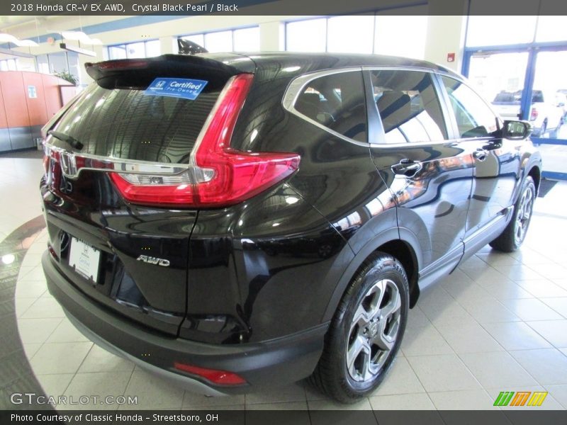 Crystal Black Pearl / Black 2018 Honda CR-V EX AWD