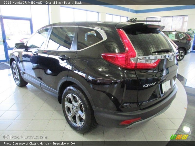 Crystal Black Pearl / Black 2018 Honda CR-V EX AWD