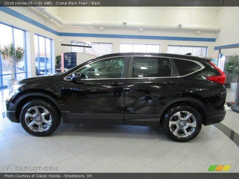 Crystal Black Pearl / Black 2018 Honda CR-V EX AWD
