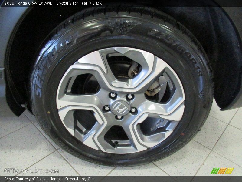 Crystal Black Pearl / Black 2018 Honda CR-V EX AWD