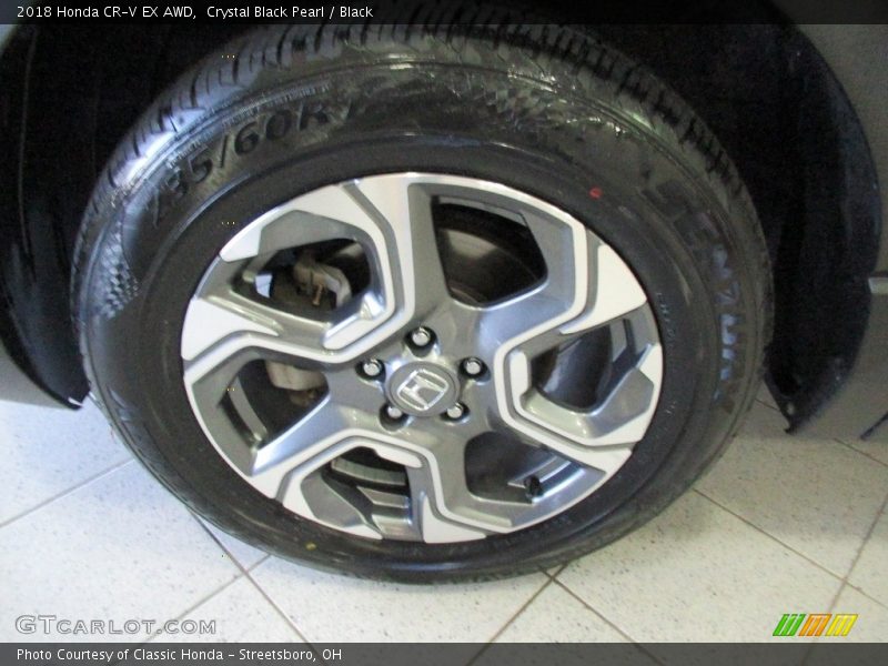 Crystal Black Pearl / Black 2018 Honda CR-V EX AWD