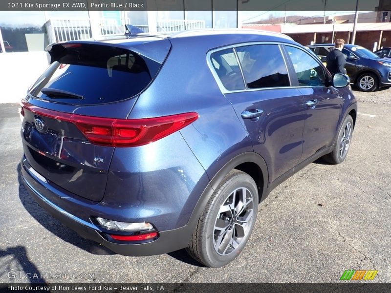 Pacific Blue / Black 2021 Kia Sportage EX AWD