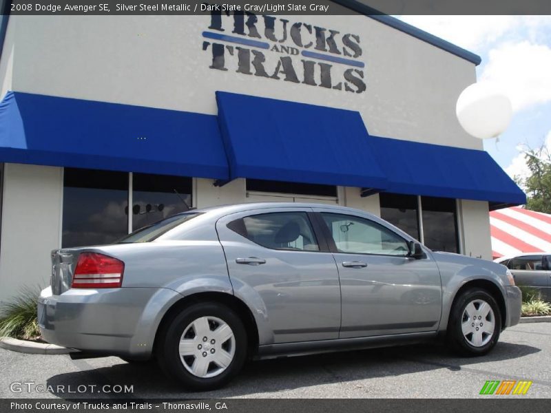 Silver Steel Metallic / Dark Slate Gray/Light Slate Gray 2008 Dodge Avenger SE