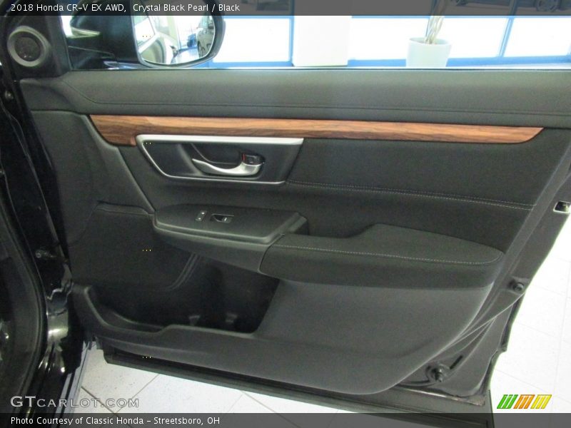 Crystal Black Pearl / Black 2018 Honda CR-V EX AWD