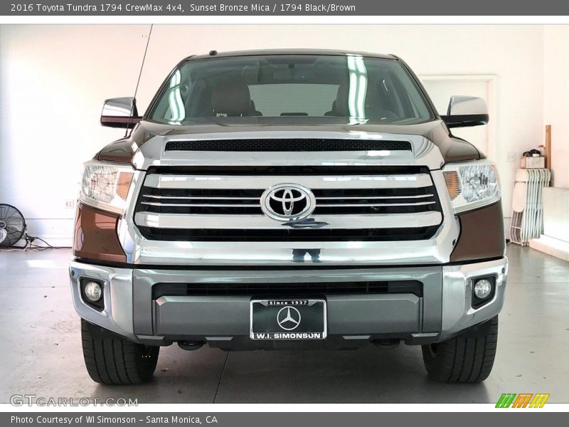 Sunset Bronze Mica / 1794 Black/Brown 2016 Toyota Tundra 1794 CrewMax 4x4