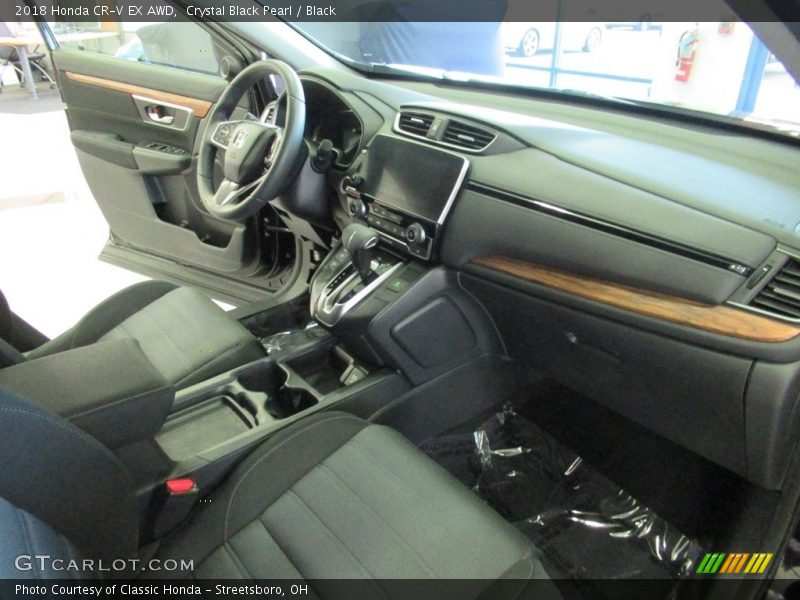 Crystal Black Pearl / Black 2018 Honda CR-V EX AWD