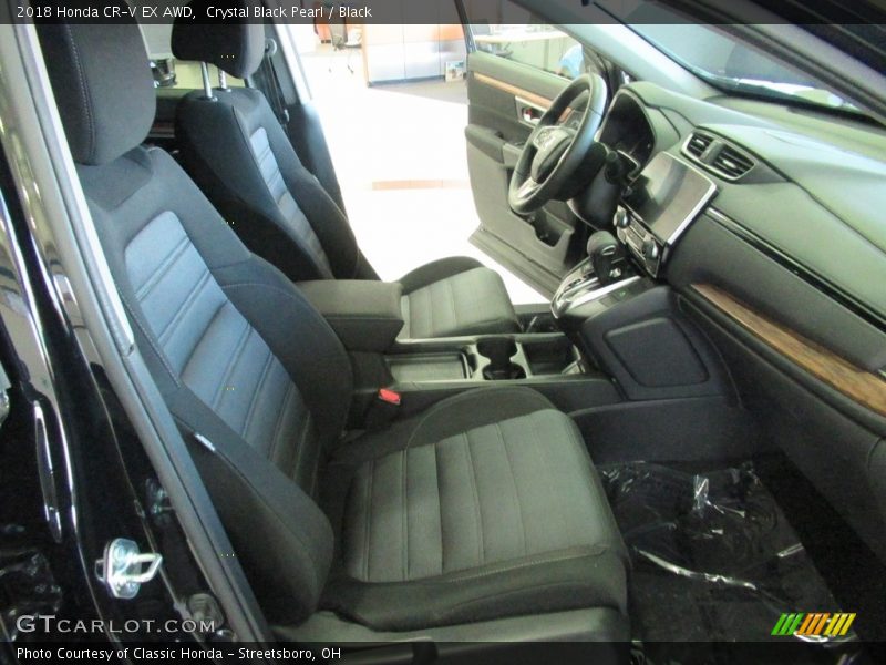 Crystal Black Pearl / Black 2018 Honda CR-V EX AWD