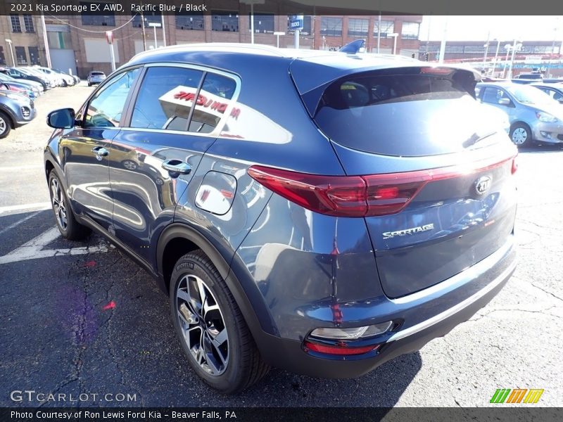 Pacific Blue / Black 2021 Kia Sportage EX AWD