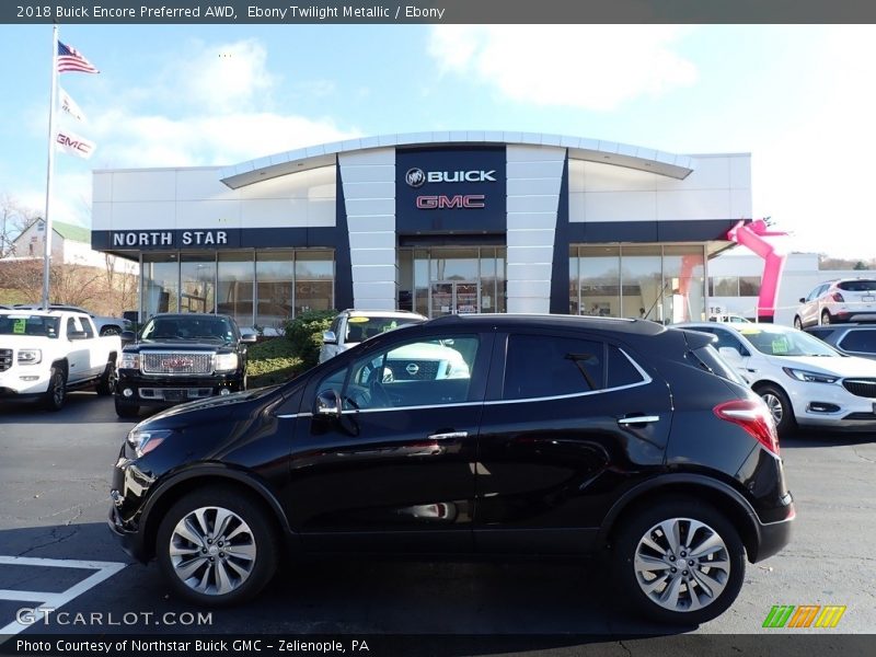 Ebony Twilight Metallic / Ebony 2018 Buick Encore Preferred AWD