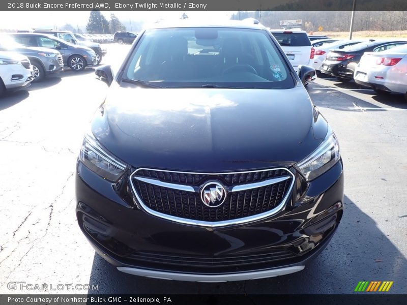Ebony Twilight Metallic / Ebony 2018 Buick Encore Preferred AWD