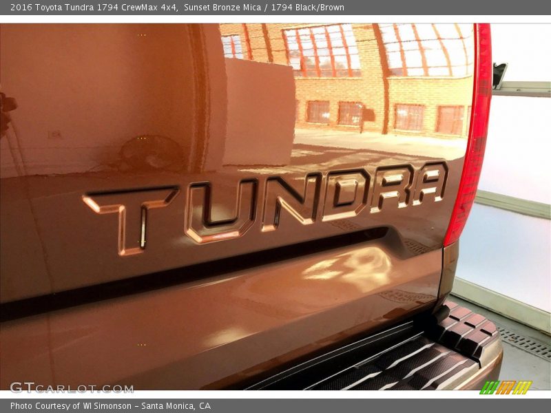 Sunset Bronze Mica / 1794 Black/Brown 2016 Toyota Tundra 1794 CrewMax 4x4