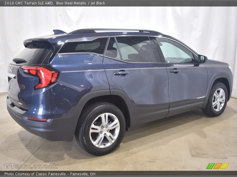 Blue Steel Metallic / Jet Black 2019 GMC Terrain SLE AWD