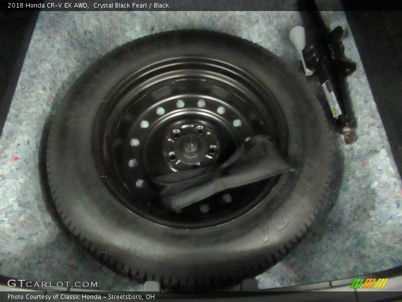 Crystal Black Pearl / Black 2018 Honda CR-V EX AWD