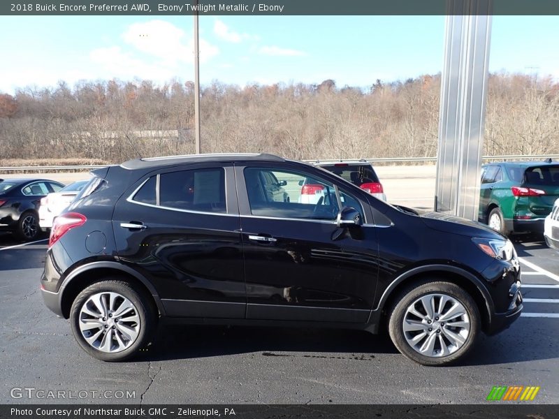 Ebony Twilight Metallic / Ebony 2018 Buick Encore Preferred AWD