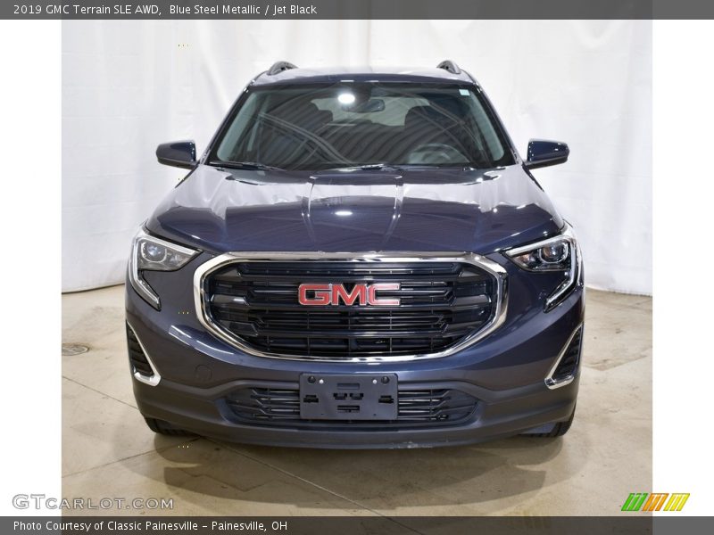 Blue Steel Metallic / Jet Black 2019 GMC Terrain SLE AWD