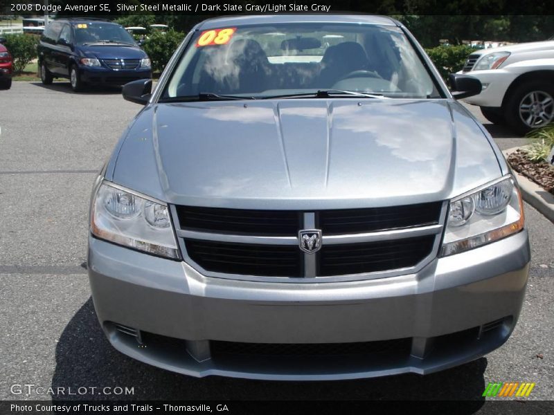 Silver Steel Metallic / Dark Slate Gray/Light Slate Gray 2008 Dodge Avenger SE