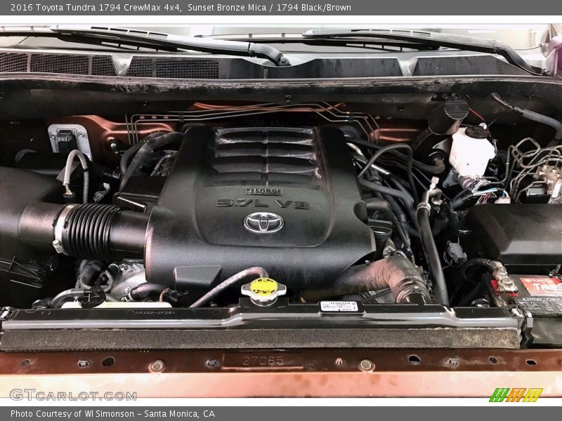 Sunset Bronze Mica / 1794 Black/Brown 2016 Toyota Tundra 1794 CrewMax 4x4