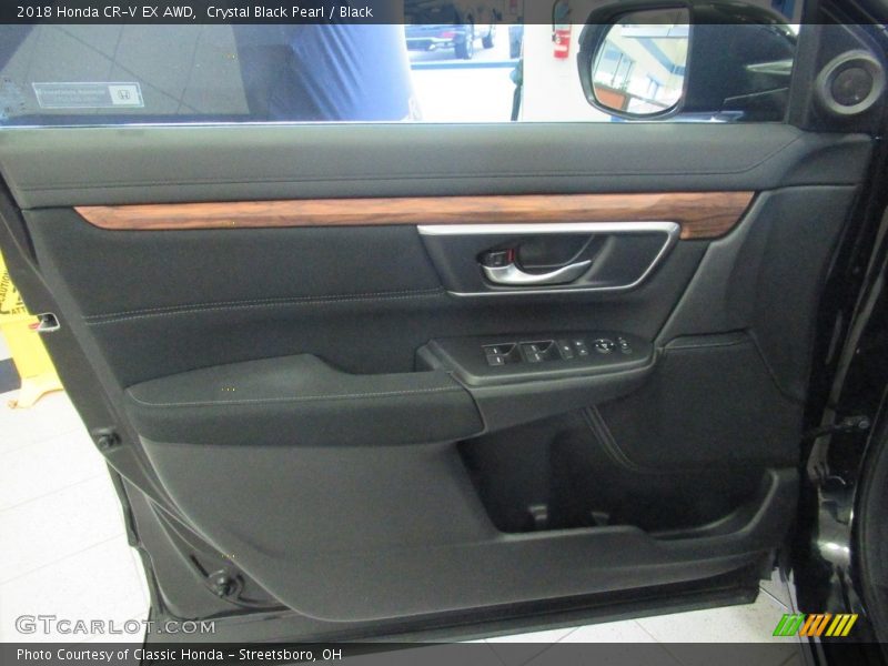 Crystal Black Pearl / Black 2018 Honda CR-V EX AWD