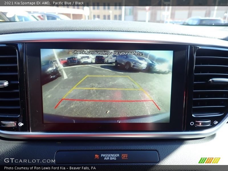 Pacific Blue / Black 2021 Kia Sportage EX AWD