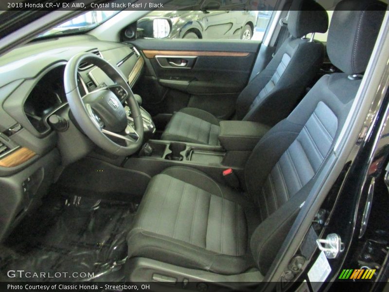 Crystal Black Pearl / Black 2018 Honda CR-V EX AWD
