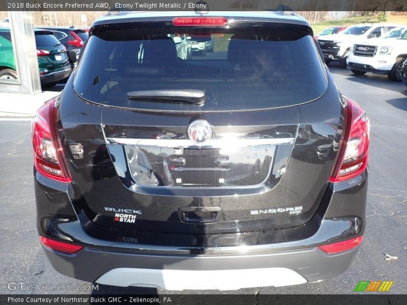 Ebony Twilight Metallic / Ebony 2018 Buick Encore Preferred AWD