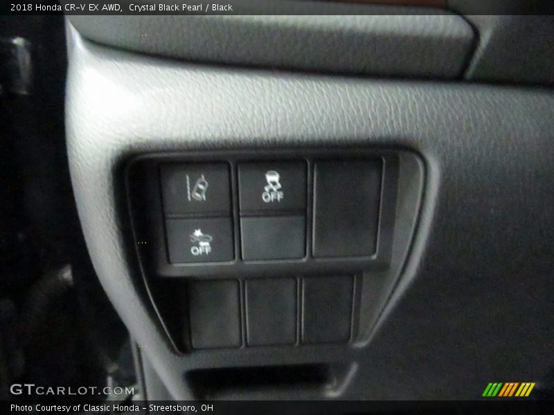 Crystal Black Pearl / Black 2018 Honda CR-V EX AWD
