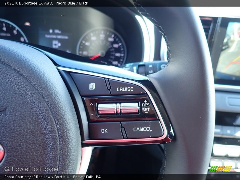 Pacific Blue / Black 2021 Kia Sportage EX AWD