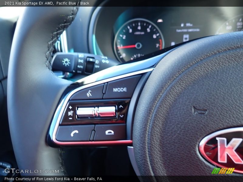 Pacific Blue / Black 2021 Kia Sportage EX AWD