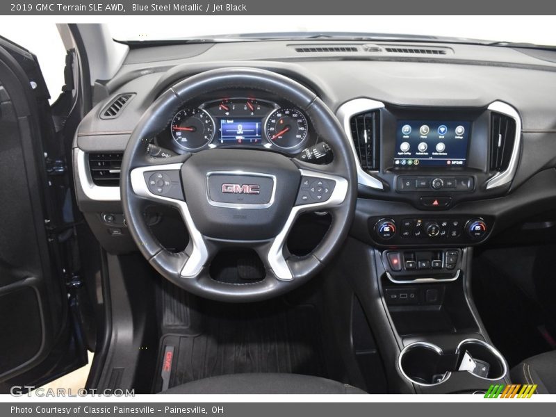 Blue Steel Metallic / Jet Black 2019 GMC Terrain SLE AWD