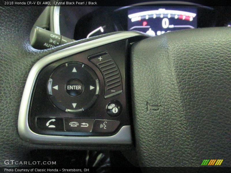Crystal Black Pearl / Black 2018 Honda CR-V EX AWD