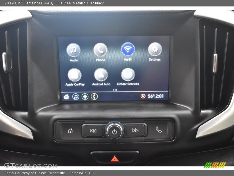 Blue Steel Metallic / Jet Black 2019 GMC Terrain SLE AWD