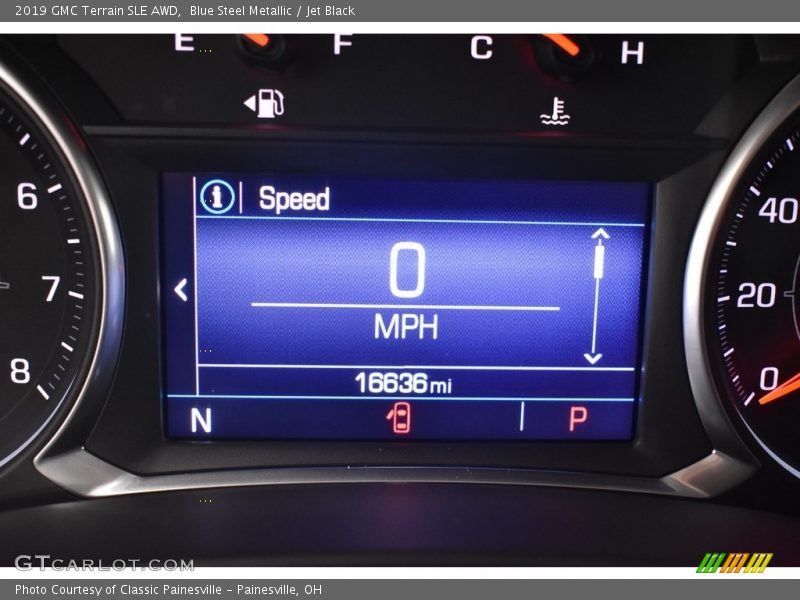 Blue Steel Metallic / Jet Black 2019 GMC Terrain SLE AWD