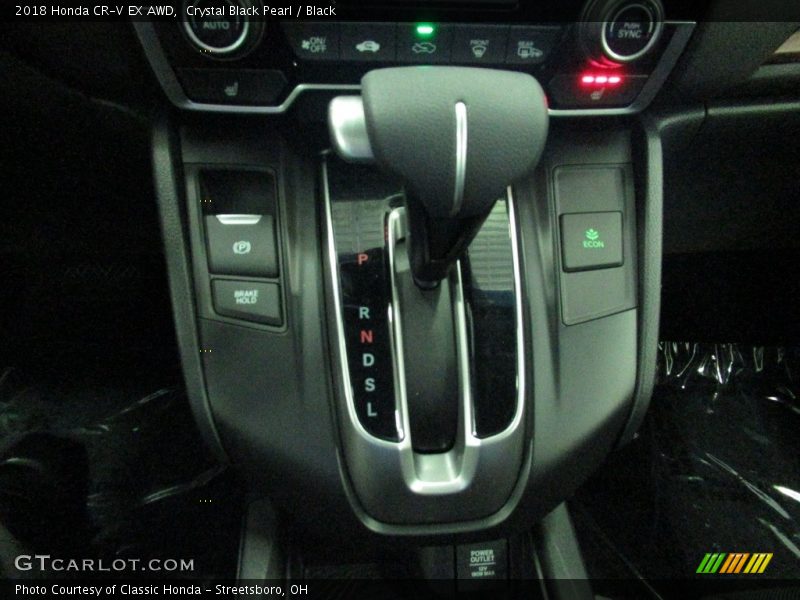 Crystal Black Pearl / Black 2018 Honda CR-V EX AWD