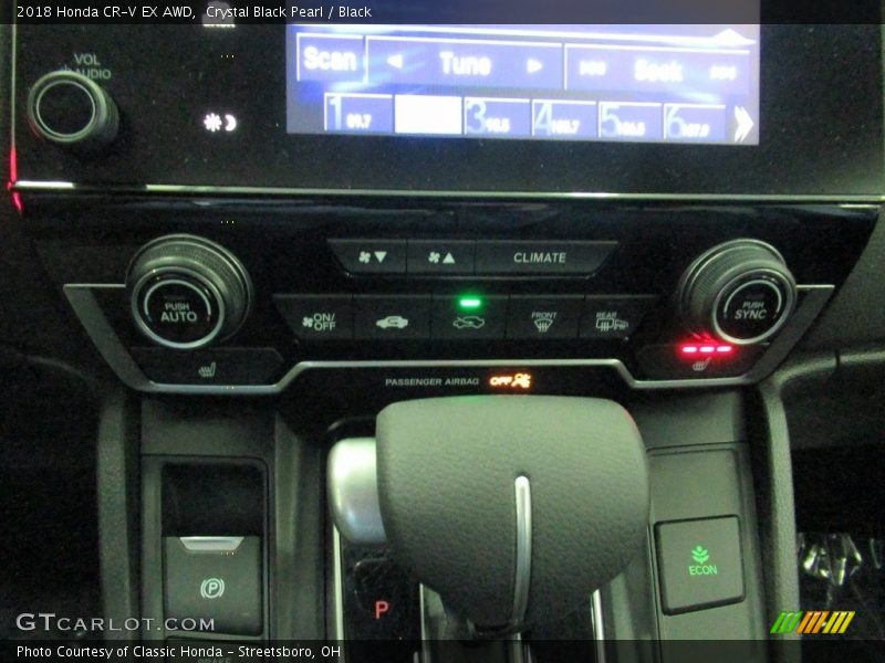 Crystal Black Pearl / Black 2018 Honda CR-V EX AWD