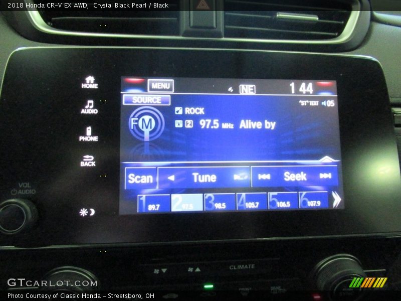 Crystal Black Pearl / Black 2018 Honda CR-V EX AWD