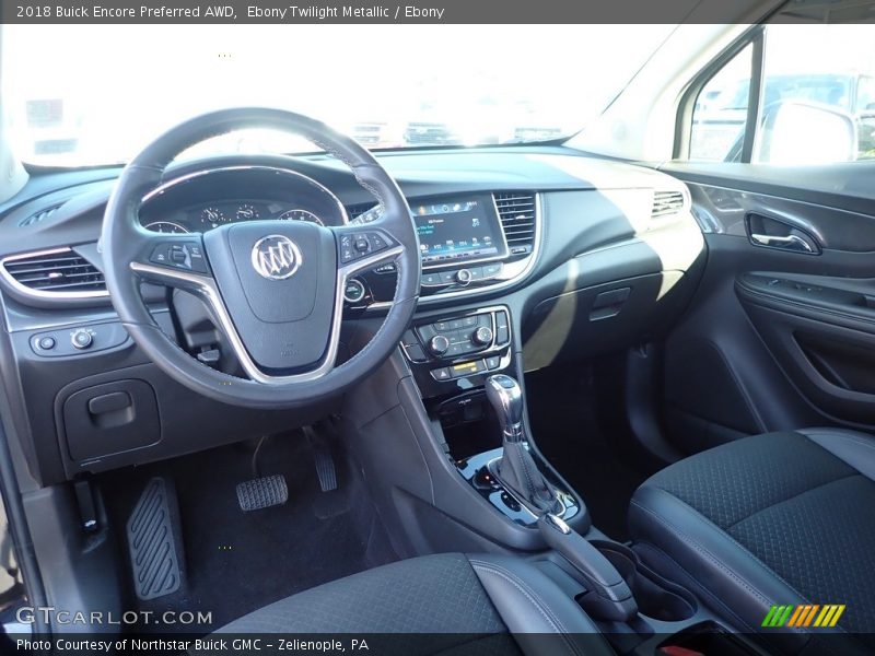 Ebony Twilight Metallic / Ebony 2018 Buick Encore Preferred AWD