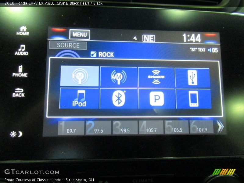 Crystal Black Pearl / Black 2018 Honda CR-V EX AWD