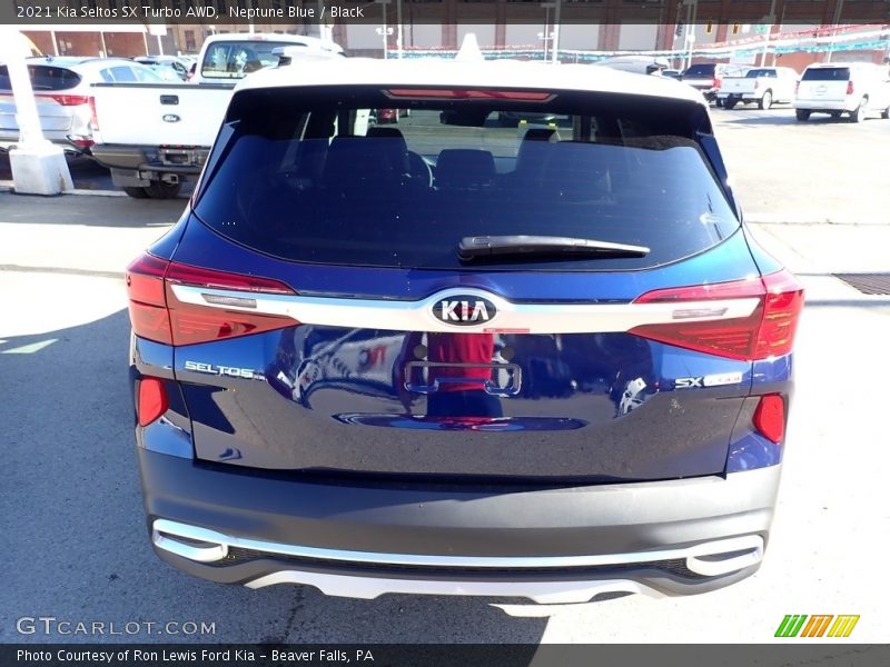 Neptune Blue / Black 2021 Kia Seltos SX Turbo AWD