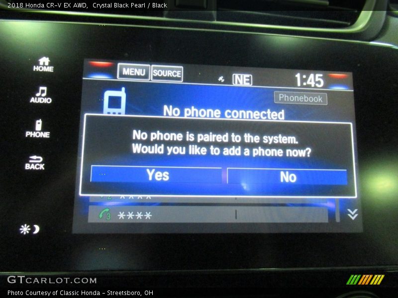 Crystal Black Pearl / Black 2018 Honda CR-V EX AWD