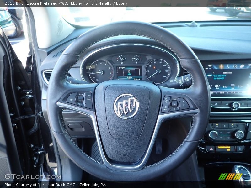 Ebony Twilight Metallic / Ebony 2018 Buick Encore Preferred AWD