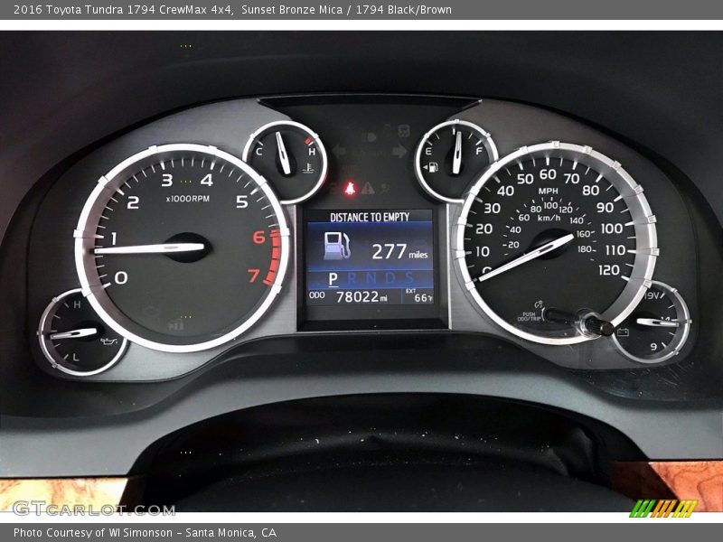  2016 Tundra 1794 CrewMax 4x4 1794 CrewMax 4x4 Gauges