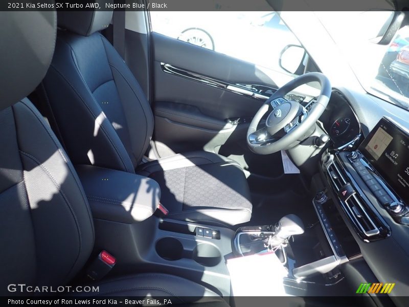 Neptune Blue / Black 2021 Kia Seltos SX Turbo AWD