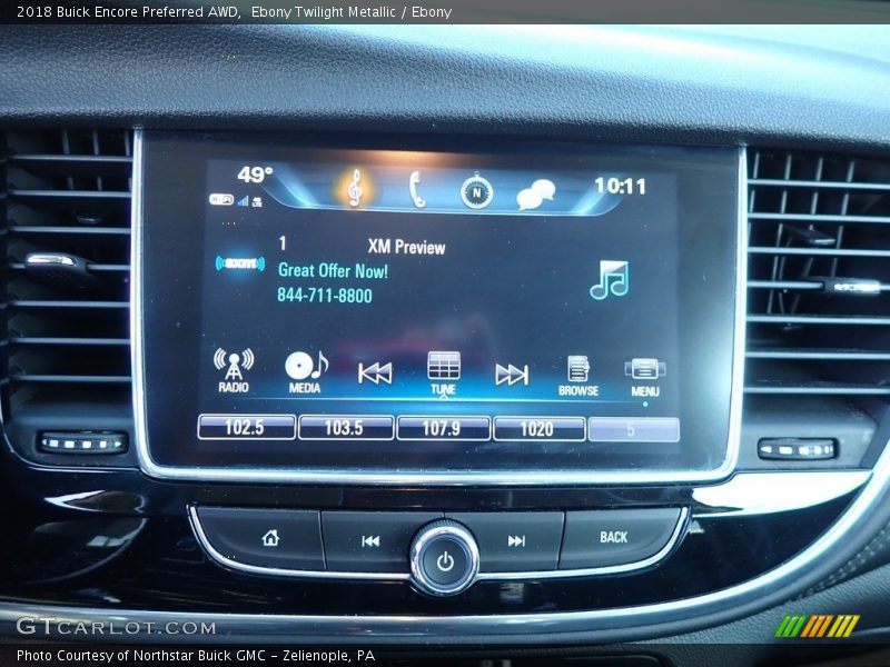 Ebony Twilight Metallic / Ebony 2018 Buick Encore Preferred AWD