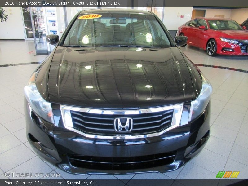 Crystal Black Pearl / Black 2010 Honda Accord EX-L V6 Sedan
