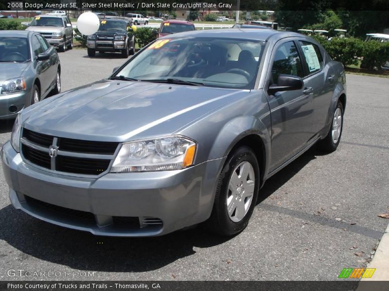 Silver Steel Metallic / Dark Slate Gray/Light Slate Gray 2008 Dodge Avenger SE