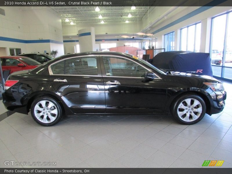 Crystal Black Pearl / Black 2010 Honda Accord EX-L V6 Sedan