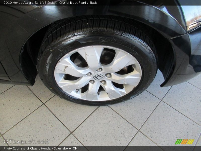 Crystal Black Pearl / Black 2010 Honda Accord EX-L V6 Sedan