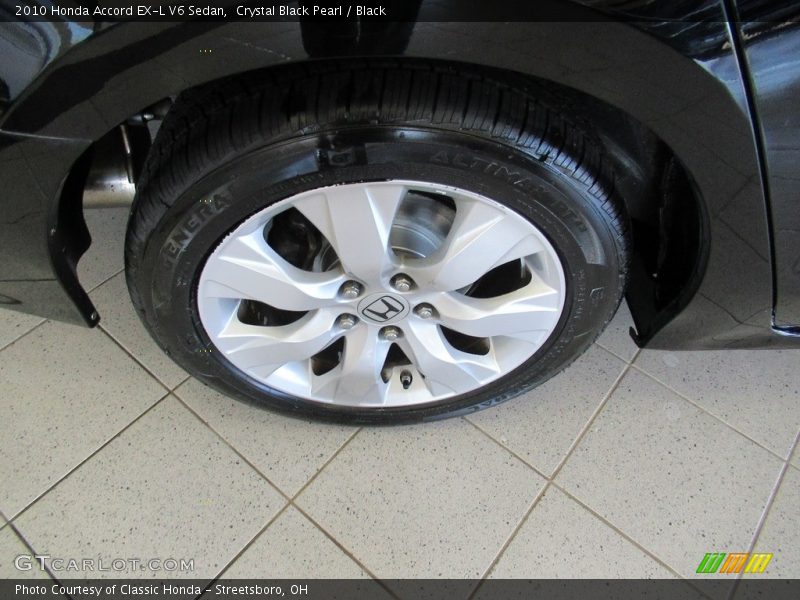 Crystal Black Pearl / Black 2010 Honda Accord EX-L V6 Sedan