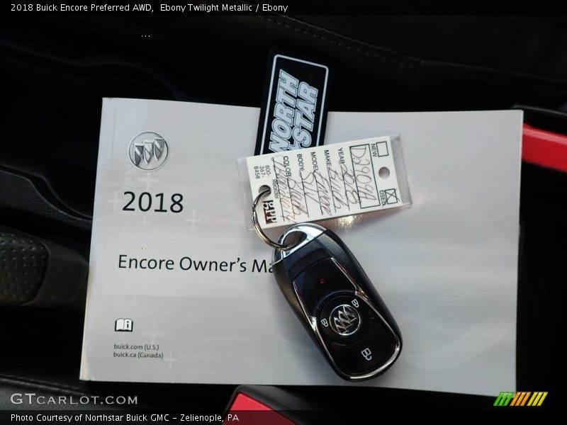 Ebony Twilight Metallic / Ebony 2018 Buick Encore Preferred AWD
